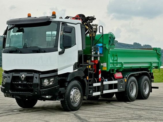 Renault C 430 *KIPPER 5,10 m + PK 16001 - K B* 6x4 - Camião grua: foto 5 Renault C 430 *KIPPER 5,10 m + PK 16001 - K B* 6x4 - Camião grua: foto 5