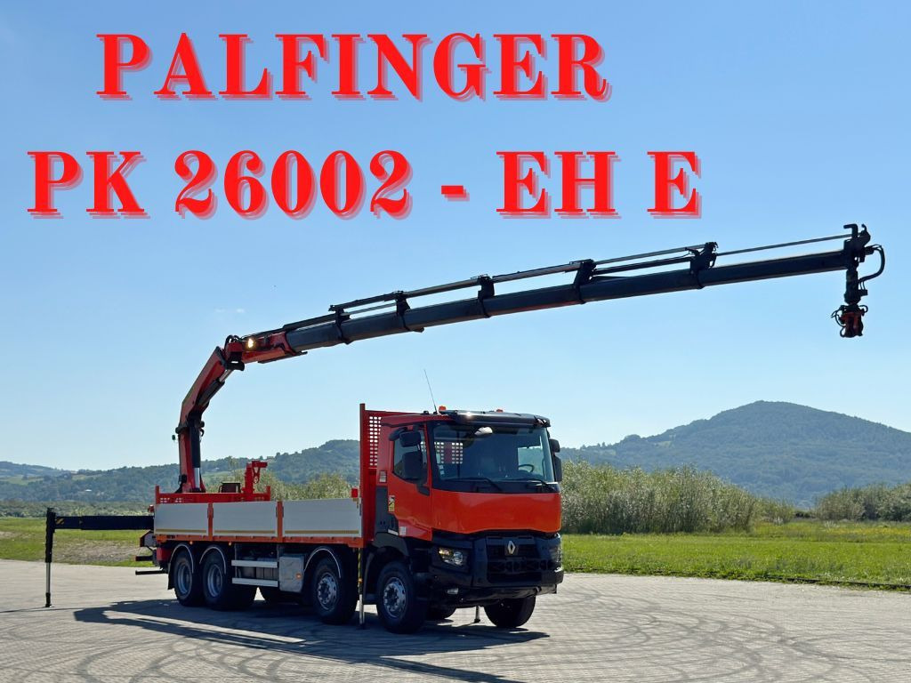 Renault C 430 * PRITSCHE 7,80m*PK 26002 - EH E/FUNK *8x4 - Camião grua: foto 1 Renault C 430 * PRITSCHE 7,80m*PK 26002 - EH E/FUNK *8x4 - Camião grua: foto 1