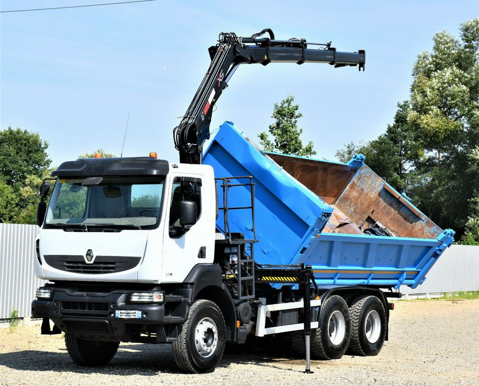 Renault KERAX 370 DXI* HIAB 122B-3 HIDUO/FUNK * 6x4 - Camião grua, Camião basculante: foto 3 Renault KERAX 370 DXI* HIAB 122B-3 HIDUO/FUNK * 6x4 - Camião grua, Camião basculante: foto 3