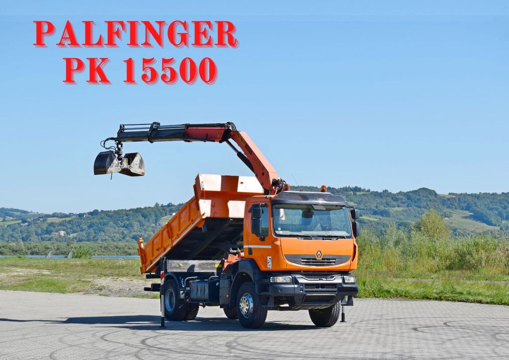 Renault KERAX 370 DXI* KIPPER 3,70m *PK 15500 + FUNK*TOP - Camião grua, Camião basculante: foto 1 Renault KERAX 370 DXI* KIPPER 3,70m *PK 15500 + FUNK*TOP - Camião grua, Camião basculante: foto 1