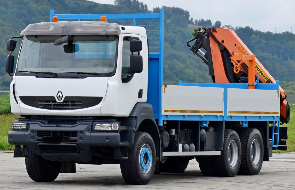Renault KERAX 370 *PK 16502 + FUNK / 6x4 * TOP - Camião grua, Camião de caixa aberta/ Plataforma: foto 3 Renault KERAX 370 *PK 16502 + FUNK / 6x4 * TOP - Camião grua, Camião de caixa aberta/ Plataforma: foto 3