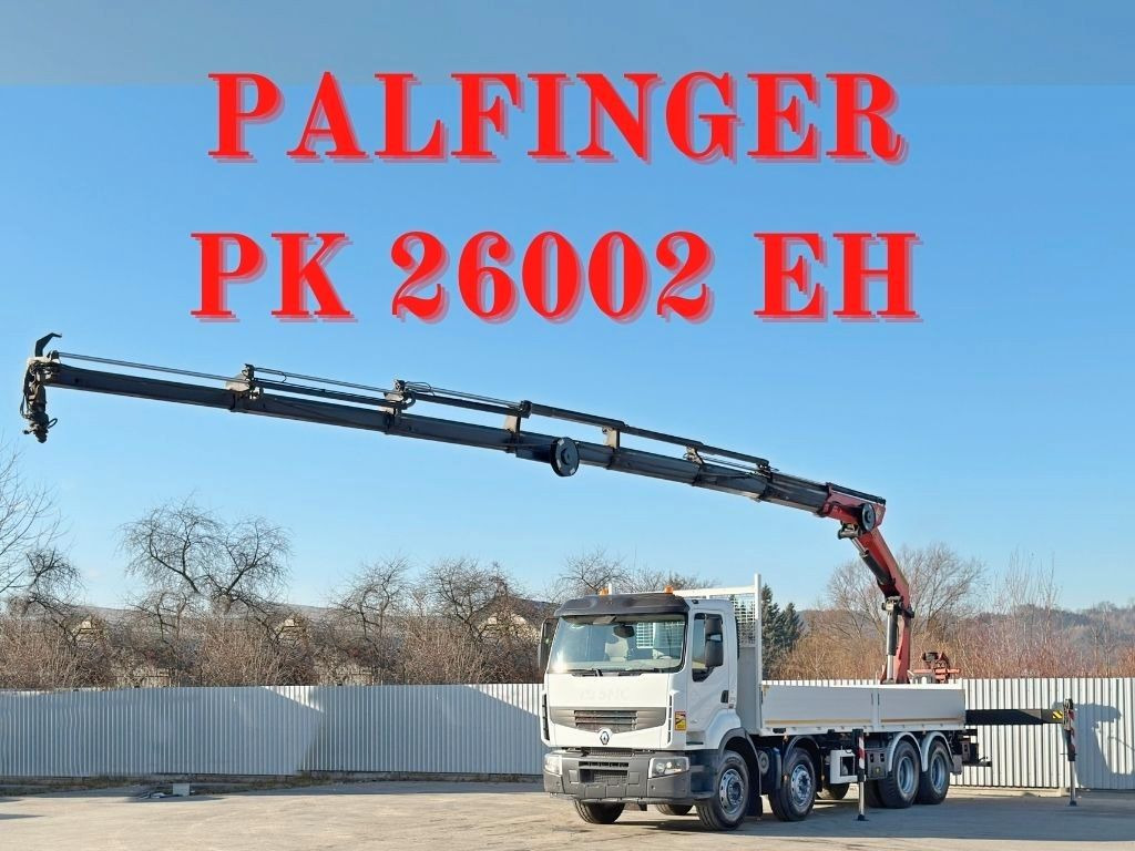 Renault Premium 430 DXI * PRITSCHE 7,40m *PK 26002 EH - Camião grua: foto 1 Renault Premium 430 DXI * PRITSCHE 7,40m *PK 26002 EH - Camião grua: foto 1