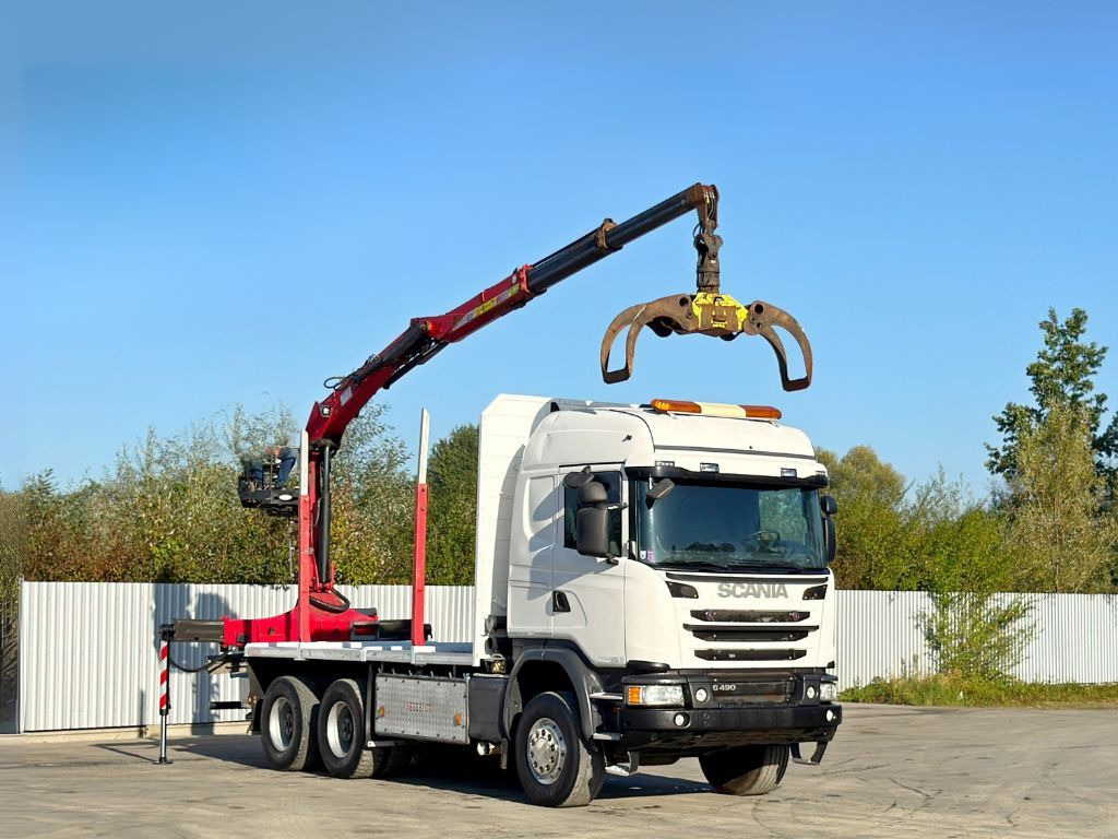 Scania G490* HOLZTRANSPORTER * PENZ 12Z8.70* 6x6 - Camião grua: foto 2 Scania G490* HOLZTRANSPORTER * PENZ 12Z8.70* 6x6 - Camião grua: foto 2