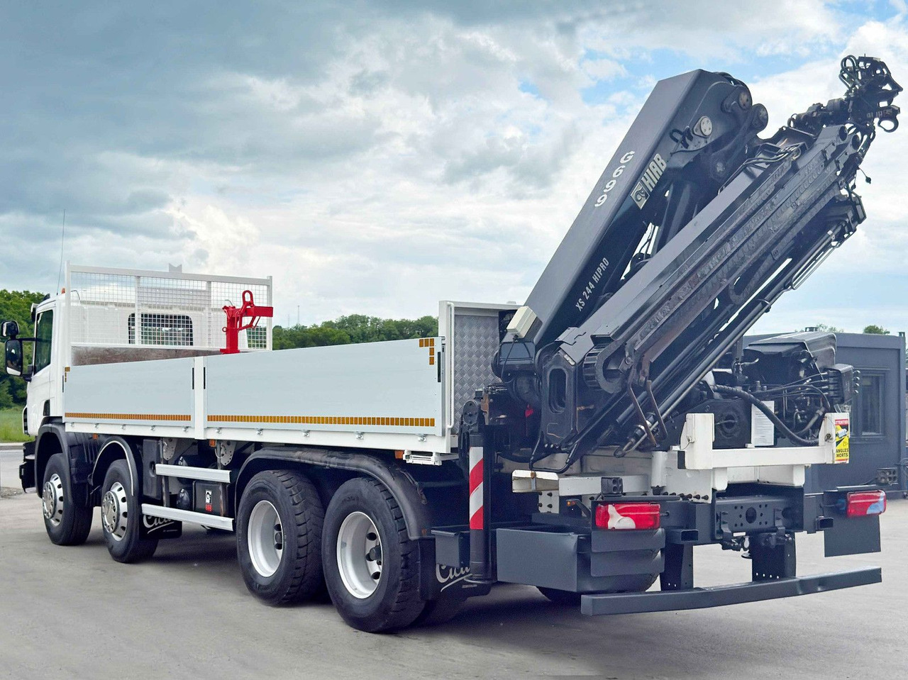 Camião grua, Camião de caixa aberta/ Plataforma Scania P 410*PLATFORM 7,00m*HIAB 244 E-5 HIPRO+FUNK/8x4 Scania P 410*PRITSCHE 7,00m*HIAB 244 E-5 HIPRO+FUNK/8x4: foto 7 Camião grua, Camião de caixa aberta/ Plataforma Scania P 410*PLATFORM 7,00m*HIAB 244 E-5 HIPRO+FUNK/8x4 Scania P 410*PRITSCHE 7,00m*HIAB 244 E-5 HIPRO+FUNK/8x4: foto 7