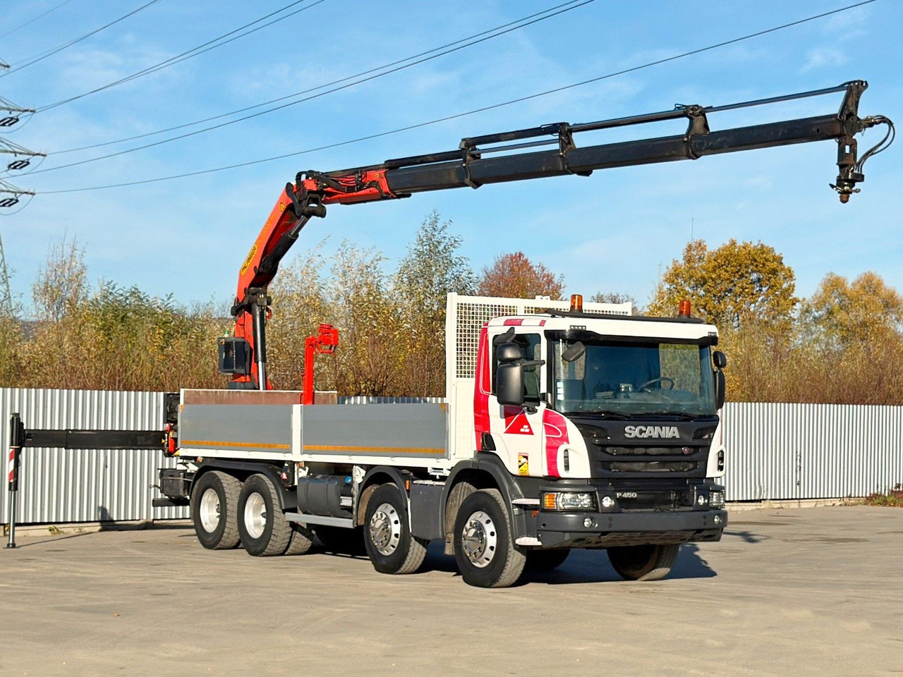 Scania P 450* PRITSCHE 6,90m * PK 23002- SH C FUNK *8x4 - Camião grua: foto 2 Scania P 450* PRITSCHE 6,90m * PK 23002- SH C FUNK *8x4 - Camião grua: foto 2