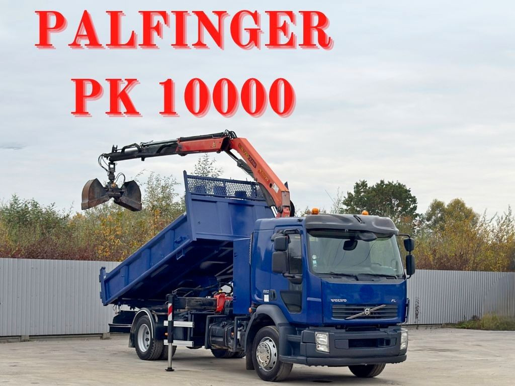 Volvo FL280 KIPPER 4,35m * PALFINGER PK 10000 + FUNK - Camião grua: foto 1 Volvo FL280 KIPPER 4,35m * PALFINGER PK 10000 + FUNK - Camião grua: foto 1