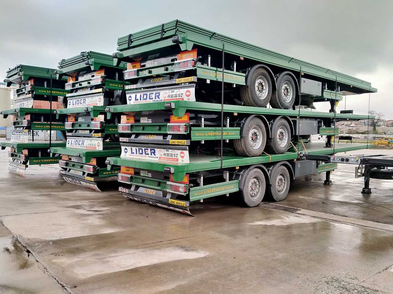 Semi-reboque transportador de contêineres/ Caixa móvel novo LIDER 2025 MODEL NEW DIRECTLY FROM MANUFACTURER FACTORY AVAILABLE READ: foto 17