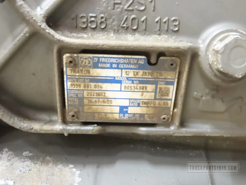 DAF 2189392 Versnellingsbak 12TX2620 TD - Caixa de velocidade por Camião: foto 3 DAF 2189392 Versnellingsbak 12TX2620 TD - Caixa de velocidade por Camião: foto 3