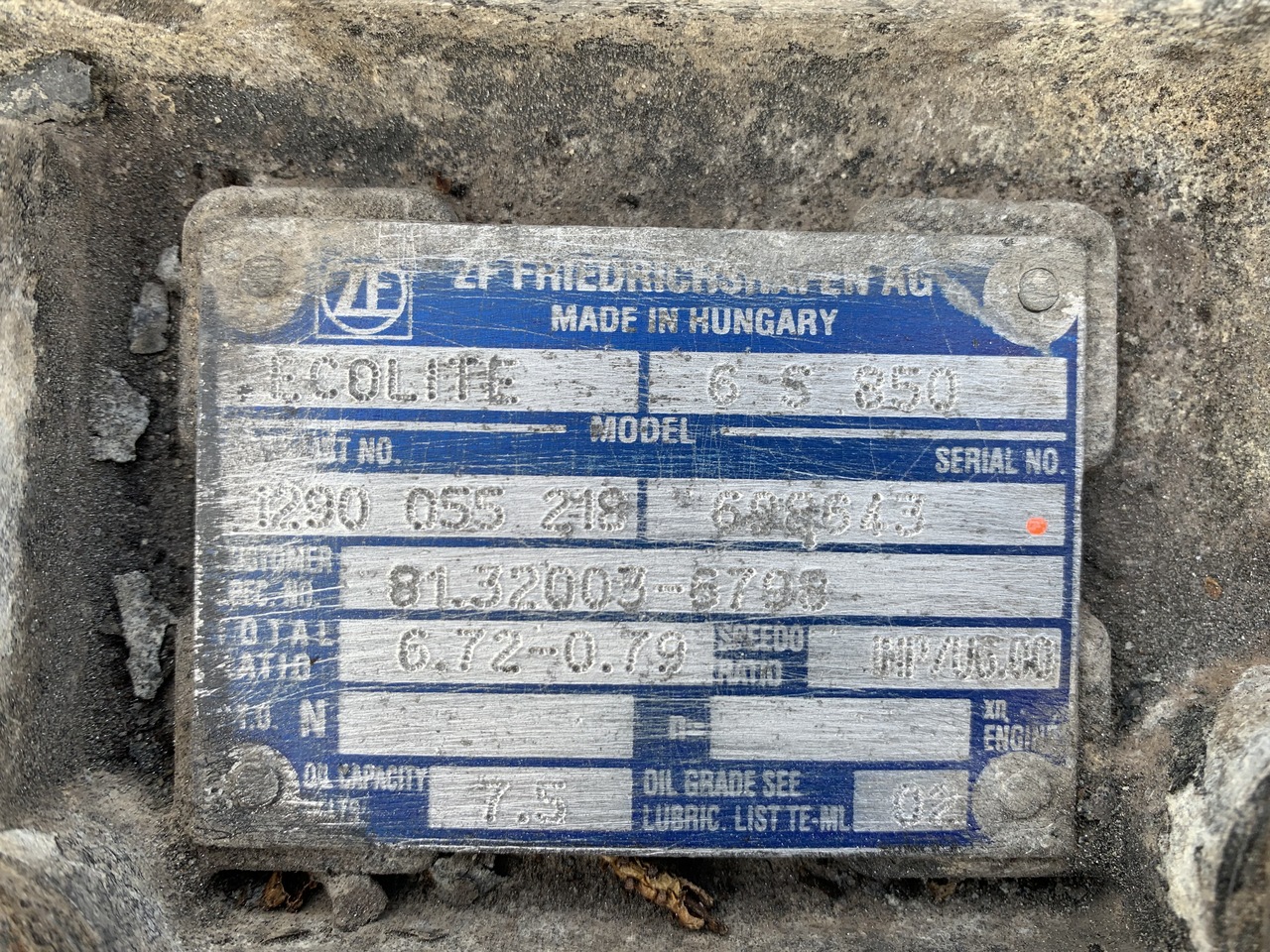 ΜΑΝ ZF 6S850  - Caixa de velocidade por Camião: foto 3 ΜΑΝ ZF 6S850  - Caixa de velocidade por Camião: foto 3