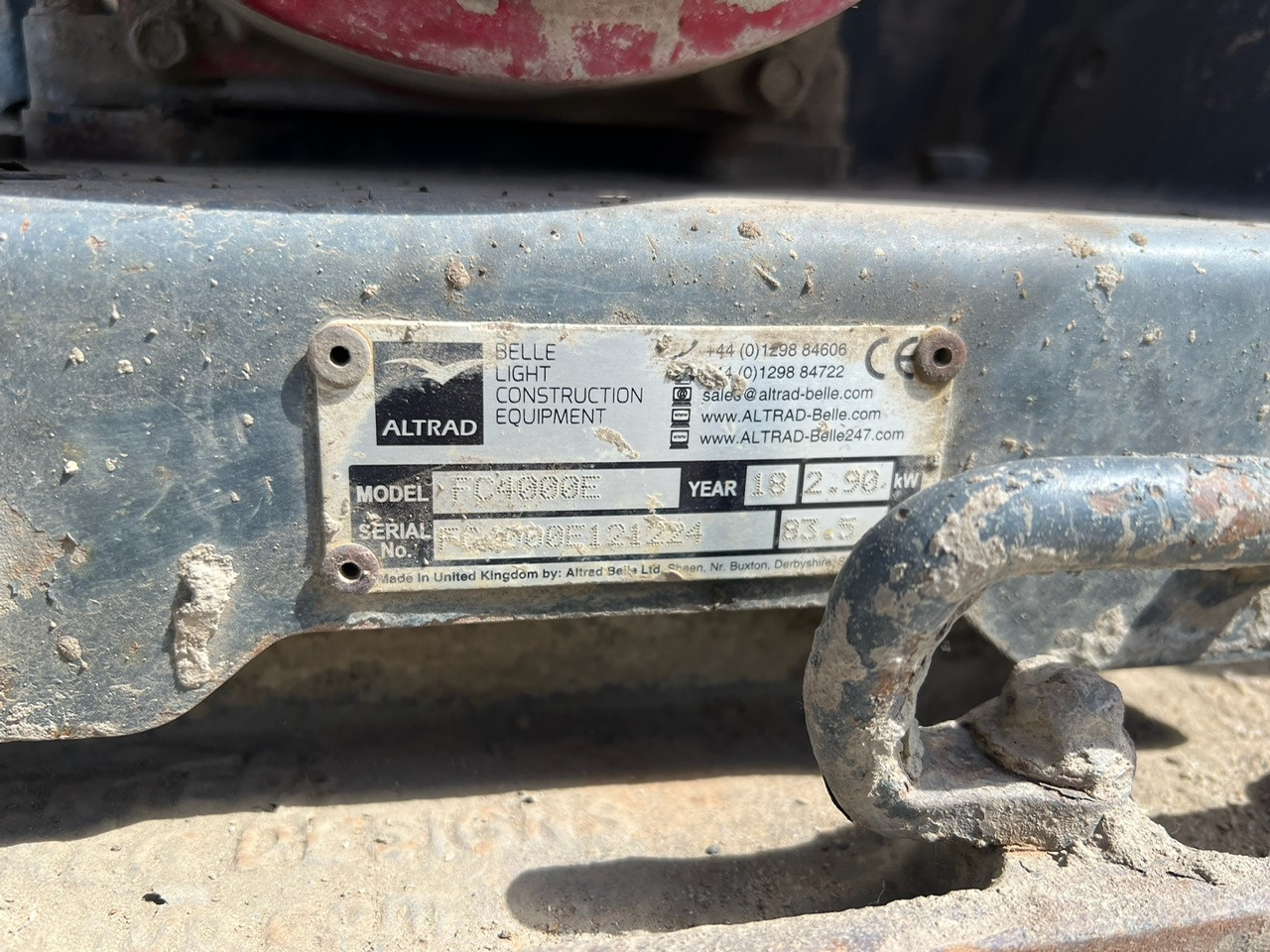 Zagęszczarka ALTRAD BELLE FC4000E PCX13/40 - Placas vibratórias: foto 4 Zagęszczarka ALTRAD BELLE FC4000E PCX13/40 - Placas vibratórias: foto 4