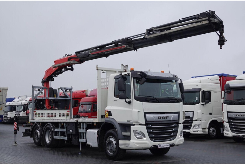 DAF CF 450 - Camião de caixa aberta/ Plataforma, Camião grua: foto 3 DAF CF 450 - Camião de caixa aberta/ Plataforma, Camião grua: foto 3