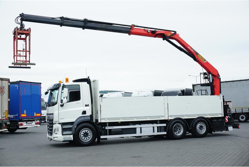 DAF CF / 480 / 6 X 2 / SKRZYNIOWY + HDS / PALFINGER PK 22 001L / OŚ - Camião de caixa aberta/ Plataforma, Camião grua: foto 4 DAF CF / 480 / 6 X 2 / SKRZYNIOWY + HDS / PALFINGER PK 22 001L / OŚ - Camião de caixa aberta/ Plataforma, Camião grua: foto 4