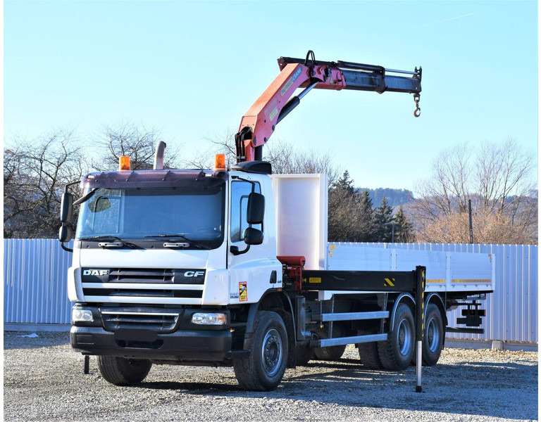 DAF CF 75.360 - Camião de caixa aberta/ Plataforma, Camião grua: foto 2 DAF CF 75.360 - Camião de caixa aberta/ Plataforma, Camião grua: foto 2