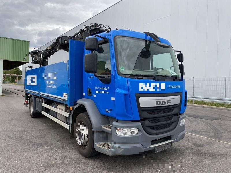 DAF LF 280 - Camião de caixa aberta/ Plataforma, Camião grua: foto 1 DAF LF 280 - Camião de caixa aberta/ Plataforma, Camião grua: foto 1