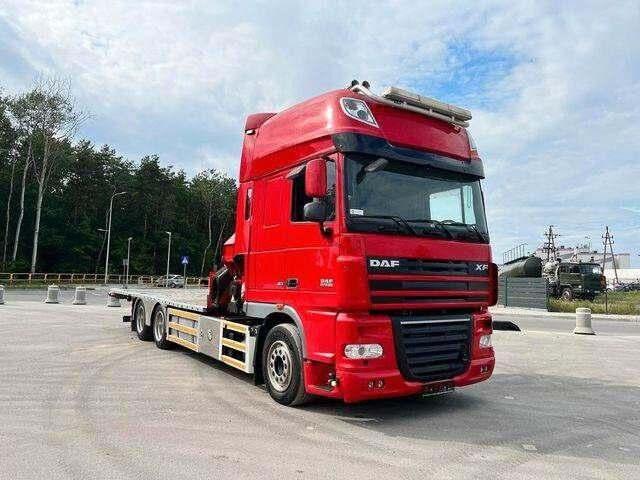DAF XF 105 6x2 HMF 4020 EURO 5 KRAN CRANE - Camião de caixa aberta/ Plataforma, Camião grua: foto 4 DAF XF 105 6x2 HMF 4020 EURO 5 KRAN CRANE - Camião de caixa aberta/ Plataforma, Camião grua: foto 4