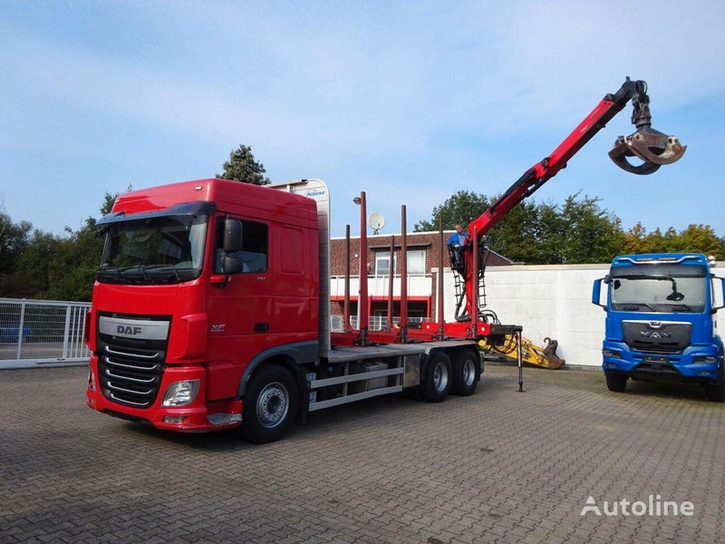 DAF XF 510 6x4 Crane EPSILON M120Z - Camião de transporte de madeira, Camião grua: foto 3 DAF XF 510 6x4 Crane EPSILON M120Z - Camião de transporte de madeira, Camião grua: foto 3