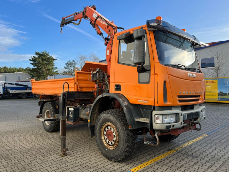 Iveco 140 E 24 4x4 + Atlas AK 65.2 A1 - Camião basculante, Camião grua: foto 2 Iveco 140 E 24 4x4 + Atlas AK 65.2 A1 - Camião basculante, Camião grua: foto 2