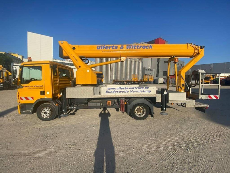 Caminhão com plataforma aérea, Camião grua MAN Lifting basket - Ruthmann T330 33 m: foto 6