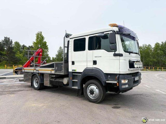 MAN TGM 13.290 4x4 FASSI F40B22 Crane Camper DOKA - Camião de caixa aberta/ Plataforma, Camião grua: foto 3 MAN TGM 13.290 4x4 FASSI F40B22 Crane Camper DOKA - Camião de caixa aberta/ Plataforma, Camião grua: foto 3