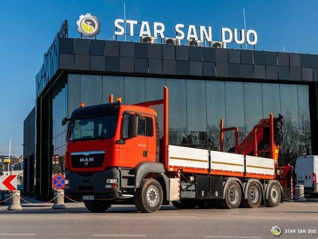 MAN TGS 35.400 PALFINGER PK 44002 WINCH TRIDEM KRAN - Camião de caixa aberta/ Plataforma, Camião grua: foto 3 MAN TGS 35.400 PALFINGER PK 44002 WINCH TRIDEM KRAN - Camião de caixa aberta/ Plataforma, Camião grua: foto 3
