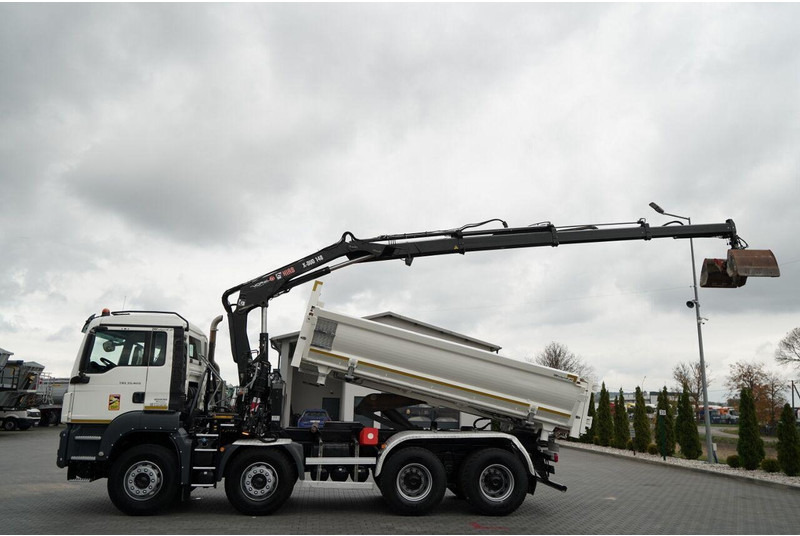 MAN TGS 35.420 / 8x4 / WYWROTKA 2 STRONNA / HYDROBURTA / BORDMATIC - Camião basculante, Camião grua: foto 2 MAN TGS 35.420 / 8x4 / WYWROTKA 2 STRONNA / HYDROBURTA / BORDMATIC - Camião basculante, Camião grua: foto 2