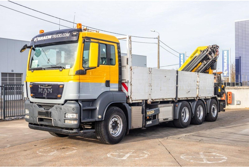MAN TGS 35.440 8x4 Crane Palfinger PK 42002-SH - Camião de caixa aberta/ Plataforma, Camião grua: foto 1 MAN TGS 35.440 8x4 Crane Palfinger PK 42002-SH - Camião de caixa aberta/ Plataforma, Camião grua: foto 1