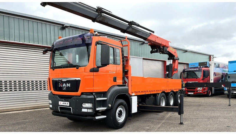 MAN TGS 35.480 8x4 Crane Palfinger PK 50002EH - Camião de caixa aberta/ Plataforma, Camião grua: foto 1 MAN TGS 35.480 8x4 Crane Palfinger PK 50002EH - Camião de caixa aberta/ Plataforma, Camião grua: foto 1