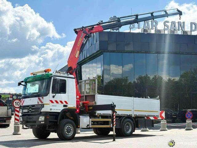 Mercedes-Benz ACTROS 2044A 4x4 Palfinger PK 20002 hds Crane - Camião de caixa aberta/ Plataforma, Camião grua: foto 1 Mercedes-Benz ACTROS 2044A 4x4 Palfinger PK 20002 hds Crane - Camião de caixa aberta/ Plataforma, Camião grua: foto 1