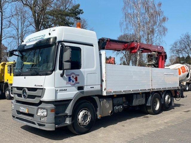Mercedes-Benz ACTROS 2544 - Camião de caixa aberta/ Plataforma, Camião grua: foto 2 Mercedes-Benz ACTROS 2544 - Camião de caixa aberta/ Plataforma, Camião grua: foto 2