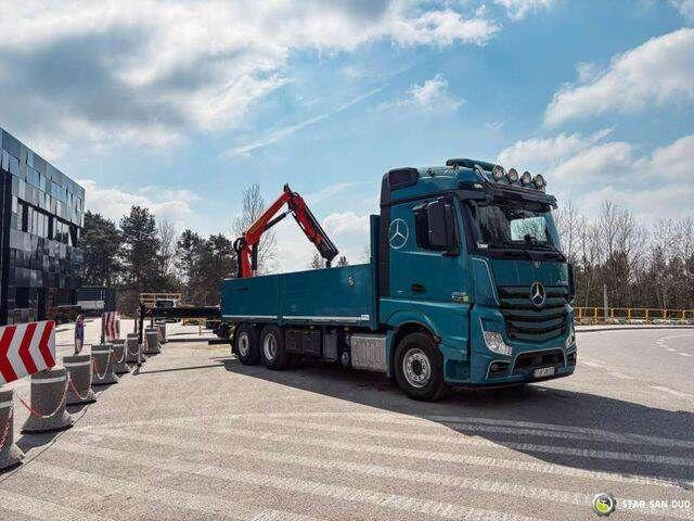 Mercedes-Benz ACTROS 2545 6x2 Palfinger PK 16001 HDS Crane - Camião de caixa aberta/ Plataforma, Camião grua: foto 3 Mercedes-Benz ACTROS 2545 6x2 Palfinger PK 16001 HDS Crane - Camião de caixa aberta/ Plataforma, Camião grua: foto 3
