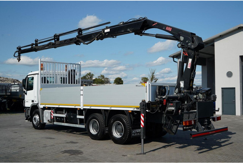 Mercedes-Benz ACTROS 2636 / 6x4 / SKRZYNIOWY 7 M + HDS HIAB - WYSÓW 12,6 M / - Camião de caixa aberta/ Plataforma, Camião grua: foto 4 Mercedes-Benz ACTROS 2636 / 6x4 / SKRZYNIOWY 7 M + HDS HIAB - WYSÓW 12,6 M / - Camião de caixa aberta/ Plataforma, Camião grua: foto 4