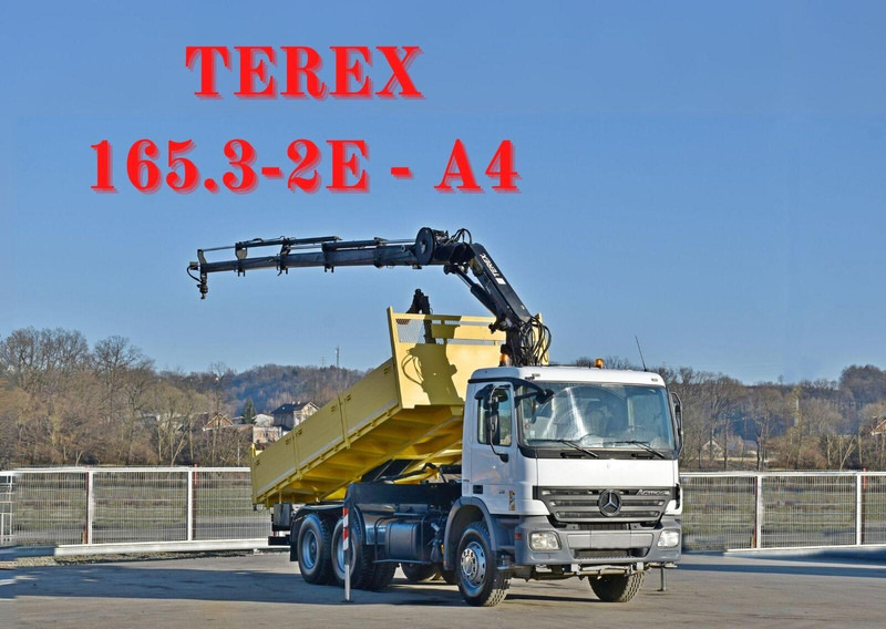 Mercedes-Benz ACTROS 2636 * TEREX 165.2E - A4 + FUNK/6x4 - Camião basculante, Camião grua: foto 1 Mercedes-Benz ACTROS 2636 * TEREX 165.2E - A4 + FUNK/6x4 - Camião basculante, Camião grua: foto 1