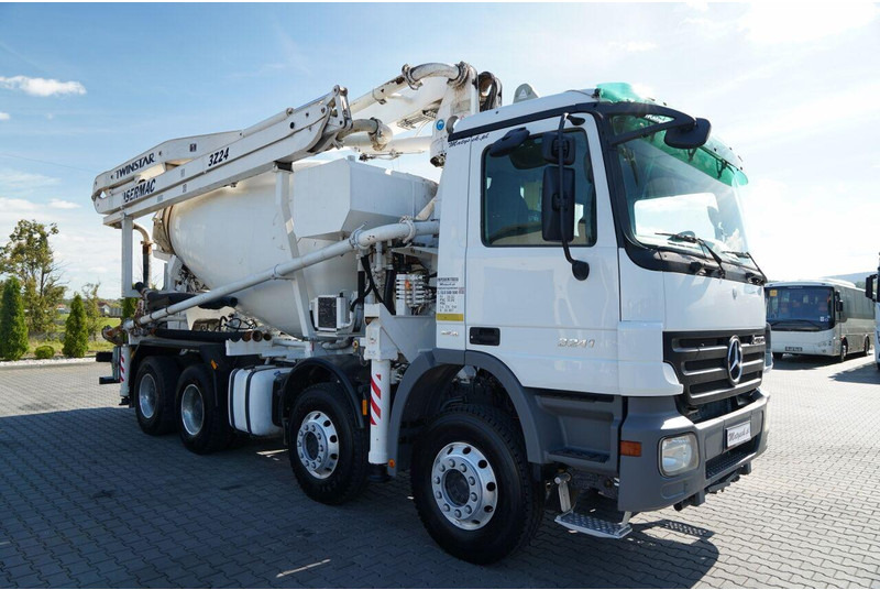 Mercedes-Benz ACTROS 3241 / POMPOGRUSZKA / 8X4 / BETONIARKA + POMPA SERMAC 3Z2 - Camião betoneira: foto 2 Mercedes-Benz ACTROS 3241 / POMPOGRUSZKA / 8X4 / BETONIARKA + POMPA SERMAC 3Z2 - Camião betoneira: foto 2