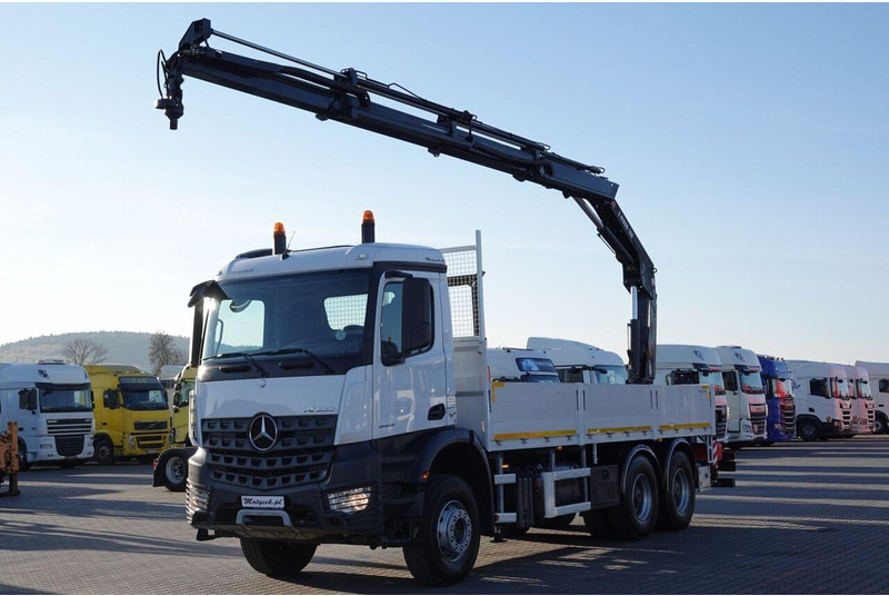 Mercedes-Benz AROCS 2633 / 6x4 / SKRZYNIOWY - 6,5 M / HDS HIAB 188 b-3 wysów: - Camião de caixa aberta/ Plataforma, Camião grua: foto 1 Mercedes-Benz AROCS 2633 / 6x4 / SKRZYNIOWY - 6,5 M / HDS HIAB 188 b-3 wysów: - Camião de caixa aberta/ Plataforma, Camião grua: foto 1