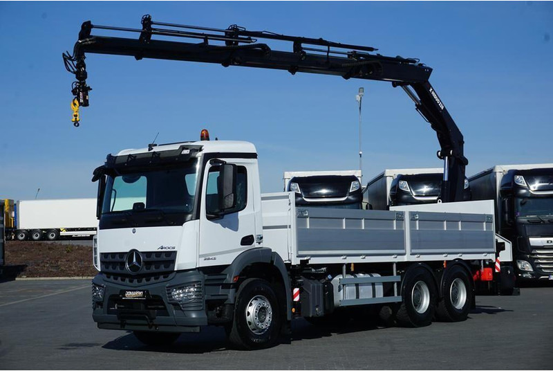 Mercedes-Benz AROCS / 2643 / 6 X 4 / SKRZYNIOWY + HDS / HIAB 228 E – 4 / WYS. - Camião de caixa aberta/ Plataforma, Camião grua: foto 1 Mercedes-Benz AROCS / 2643 / 6 X 4 / SKRZYNIOWY + HDS / HIAB 228 E – 4 / WYS. - Camião de caixa aberta/ Plataforma, Camião grua: foto 1