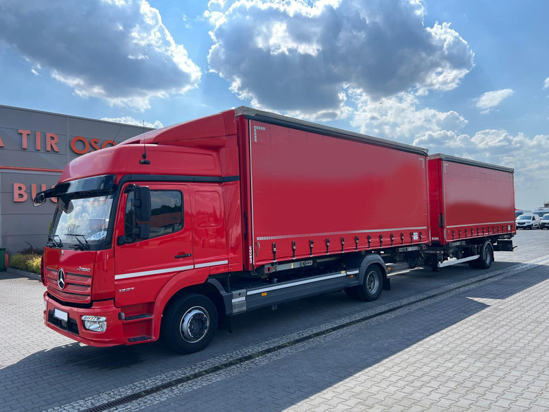 Mercedes-Benz ATEGO 1227 BDF WECHSELFAHRGESTELL CURTAIN PLANE TRAILER 1.HAND - Camião de lona: foto 1 Mercedes-Benz ATEGO 1227 BDF WECHSELFAHRGESTELL CURTAIN PLANE TRAILER 1.HAND - Camião de lona: foto 1