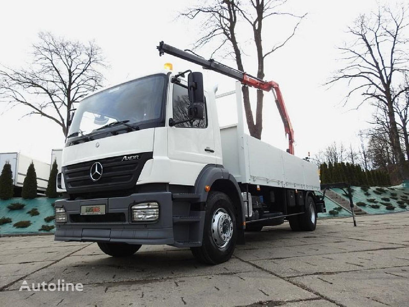 Mercedes-Benz AXOR - Camião de caixa aberta/ Plataforma, Camião grua: foto 1 Mercedes-Benz AXOR - Camião de caixa aberta/ Plataforma, Camião grua: foto 1