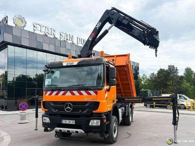 Mercedes-Benz Actros 1841 AK 4x4 Hiab 288E-7 Crane Kipper - Camião basculante, Camião grua: foto 4 Mercedes-Benz Actros 1841 AK 4x4 Hiab 288E-7 Crane Kipper - Camião basculante, Camião grua: foto 4