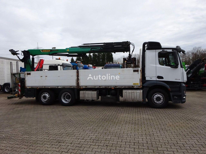 Mercedes-Benz Antos 2543 - Flatbed+crane 6x2 - Camião de caixa aberta/ Plataforma, Camião grua: foto 3 Mercedes-Benz Antos 2543 - Flatbed+crane 6x2 - Camião de caixa aberta/ Plataforma, Camião grua: foto 3