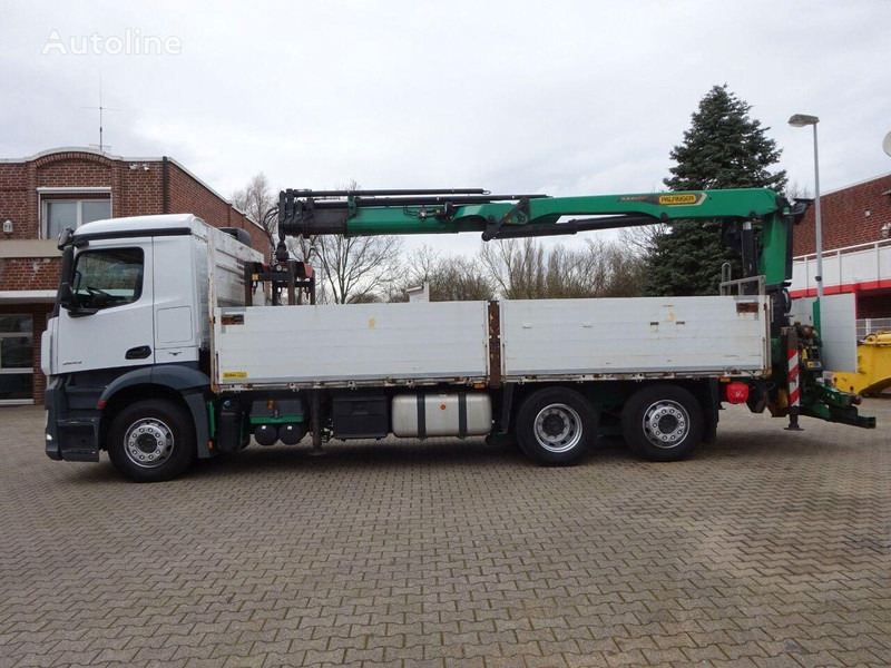 Mercedes-Benz Antos 2543 - Flatbed+crane 6x2 - Camião de caixa aberta/ Plataforma, Camião grua: foto 4 Mercedes-Benz Antos 2543 - Flatbed+crane 6x2 - Camião de caixa aberta/ Plataforma, Camião grua: foto 4