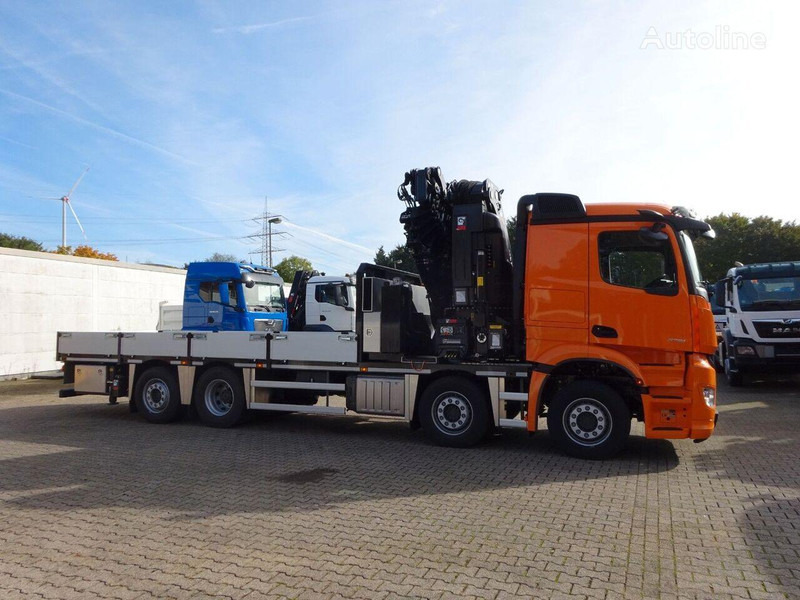 Mercedes-Benz Arocs 3751 - Flatbed+crane - Camião de caixa aberta/ Plataforma, Camião grua: foto 5 Mercedes-Benz Arocs 3751 - Flatbed+crane - Camião de caixa aberta/ Plataforma, Camião grua: foto 5