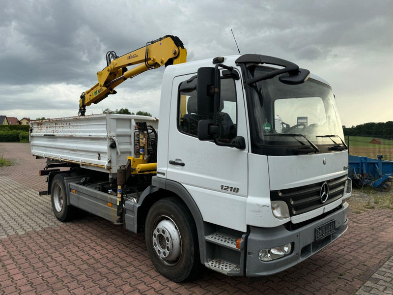 Mercedes-Benz Atego 1218 Meiller Kipper / Kran / Greifer - Camião basculante, Camião grua: foto 1 Mercedes-Benz Atego 1218 Meiller Kipper / Kran / Greifer - Camião basculante, Camião grua: foto 1