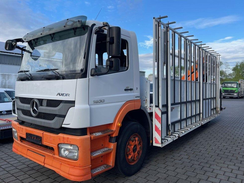 Mercedes-Benz Axor 1833 - Camião de caixa aberta/ Plataforma, Camião grua: foto 1 Mercedes-Benz Axor 1833 - Camião de caixa aberta/ Plataforma, Camião grua: foto 1