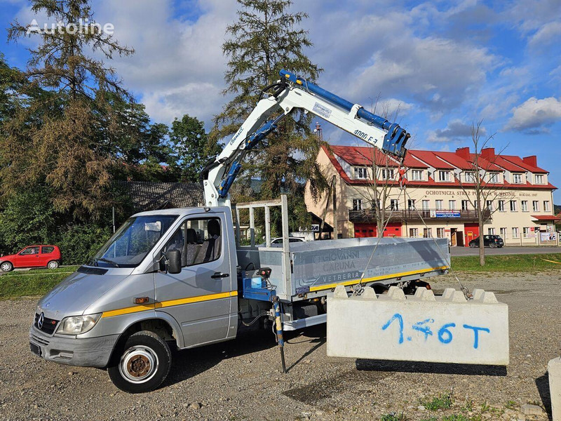 Mercedes-Benz Sprinter 616 Flatbed + crane Cormach - Camião de caixa aberta/ Plataforma, Camião grua: foto 2 Mercedes-Benz Sprinter 616 Flatbed + crane Cormach - Camião de caixa aberta/ Plataforma, Camião grua: foto 2