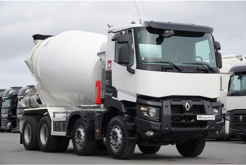 Renault C 380 / 8X4 / BETONOMIESZARKA / GRUSZKA / LIEBHERR 9 M3 / EURO 6 - Camião betoneira: foto 5 Renault C 380 / 8X4 / BETONOMIESZARKA / GRUSZKA / LIEBHERR 9 M3 / EURO 6 - Camião betoneira: foto 5