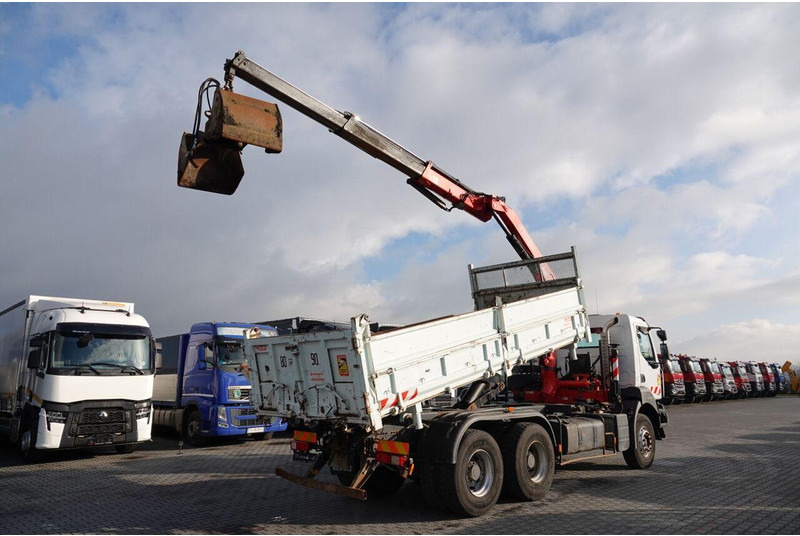 Renault KERAX 410 / 6x4 / WYWROTKA + HDS FASSI F150 / HYDROBURTA / BORDM - Camião basculante, Camião grua: foto 5 Renault KERAX 410 / 6x4 / WYWROTKA + HDS FASSI F150 / HYDROBURTA / BORDM - Camião basculante, Camião grua: foto 5