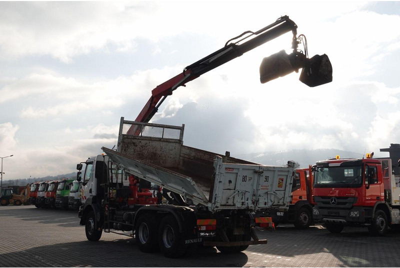 Renault KERAX 410 / 6x4 / WYWROTKA + HDS FASSI F150 / HYDROBURTA / BORDM - Camião basculante, Camião grua: foto 4 Renault KERAX 410 / 6x4 / WYWROTKA + HDS FASSI F150 / HYDROBURTA / BORDM - Camião basculante, Camião grua: foto 4