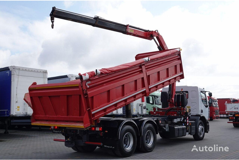 Renault LANDER 3 way tipper + crane FASSI 130 6x4 - Camião basculante, Camião grua: foto 5 Renault LANDER 3 way tipper + crane FASSI 130 6x4 - Camião basculante, Camião grua: foto 5