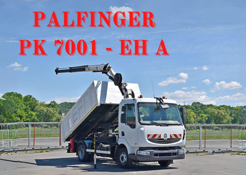 Renault MIDLUM 220 DXI - Camião basculante, Camião grua: foto 1 Renault MIDLUM 220 DXI - Camião basculante, Camião grua: foto 1