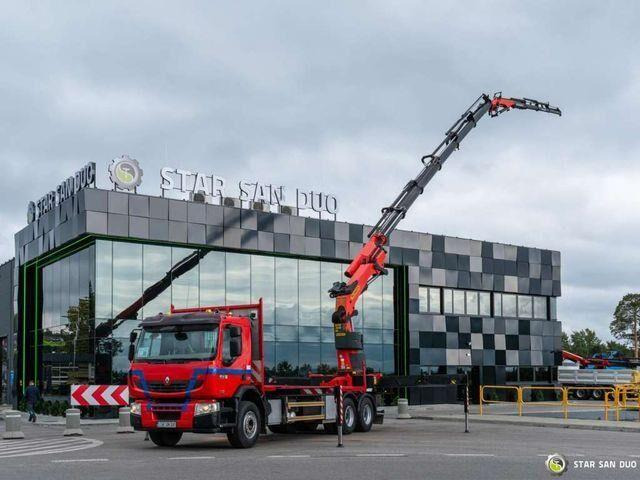 Renault PREMIUM 410 6x4 Palfinger PK 50002EH Crane Winc - Camião de caixa aberta/ Plataforma, Camião grua: foto 1 Renault PREMIUM 410 6x4 Palfinger PK 50002EH Crane Winc - Camião de caixa aberta/ Plataforma, Camião grua: foto 1